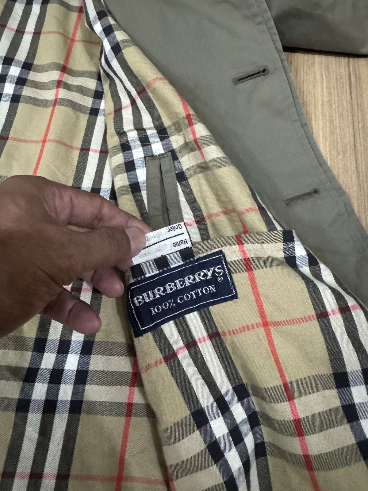 Burberry × Vintage Vintage Burberry Nova Check Long Coat Size US L / EU 52-54 / 3 - 6 Thumbnail