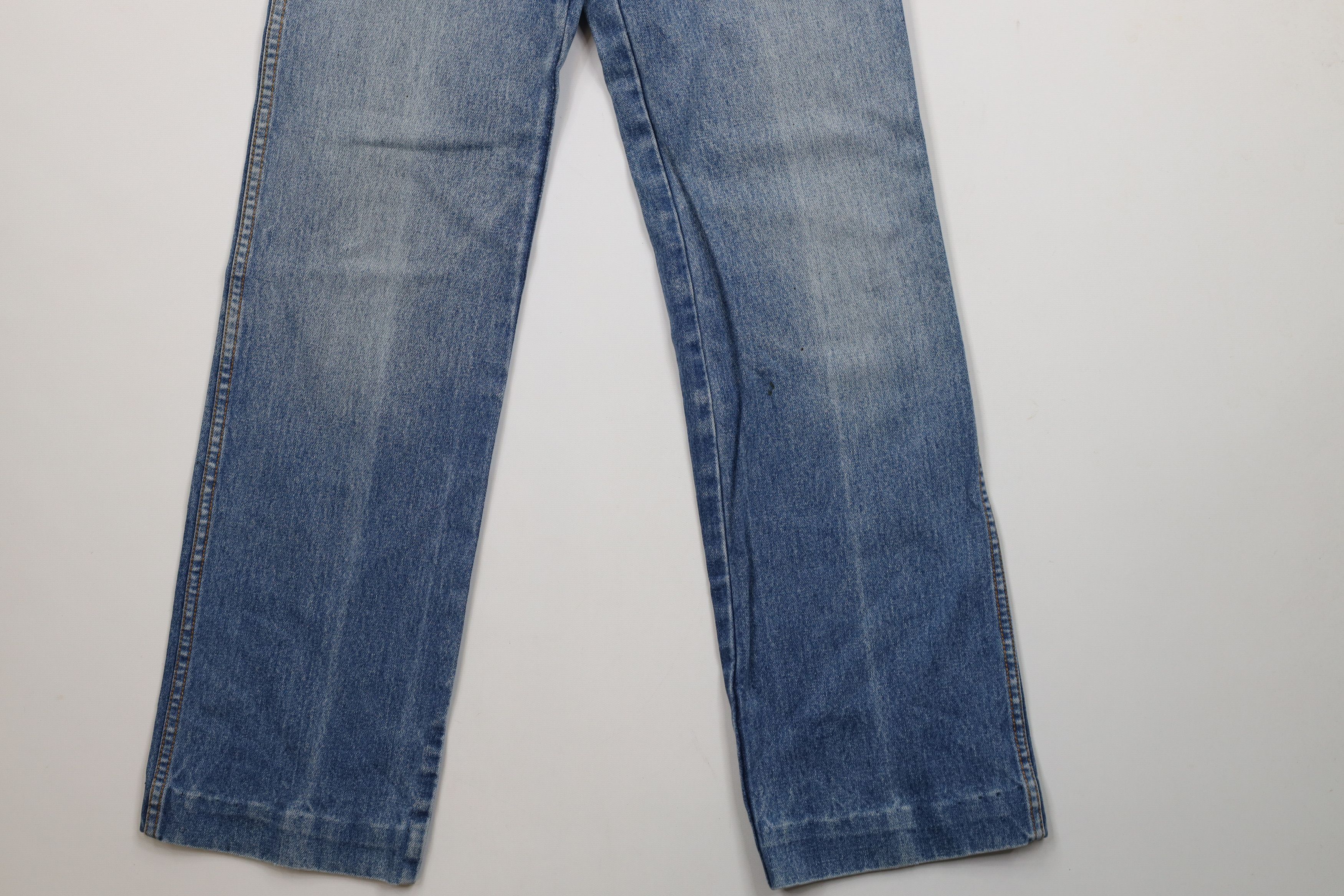 Vintage Vintage 90s Streetwear Faded Flared Denim Jeans Blue Cotton Size 28" / US 6 / IT 42 - 4 Thumbnail