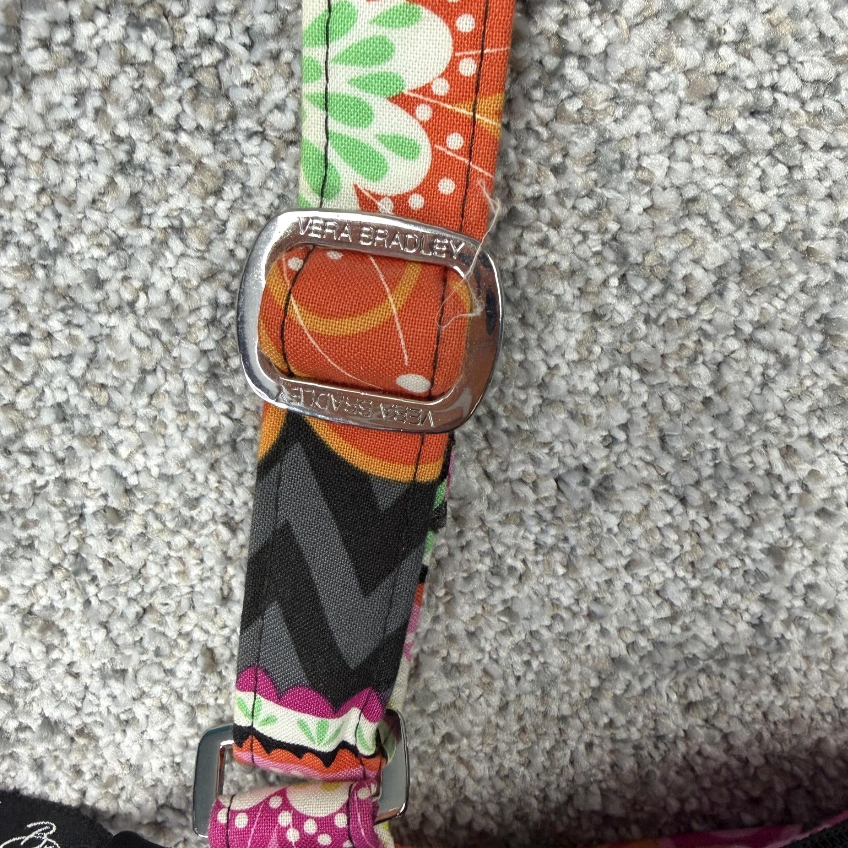 Vera Bradley Vera Bradley Crossbody Bag Small Pink Orange Floral Quilted Cotton Boho Travel Multicolor Pattern Women's Small Colorful Flower USA Womens Size ONE SIZE - 3 Thumbnail