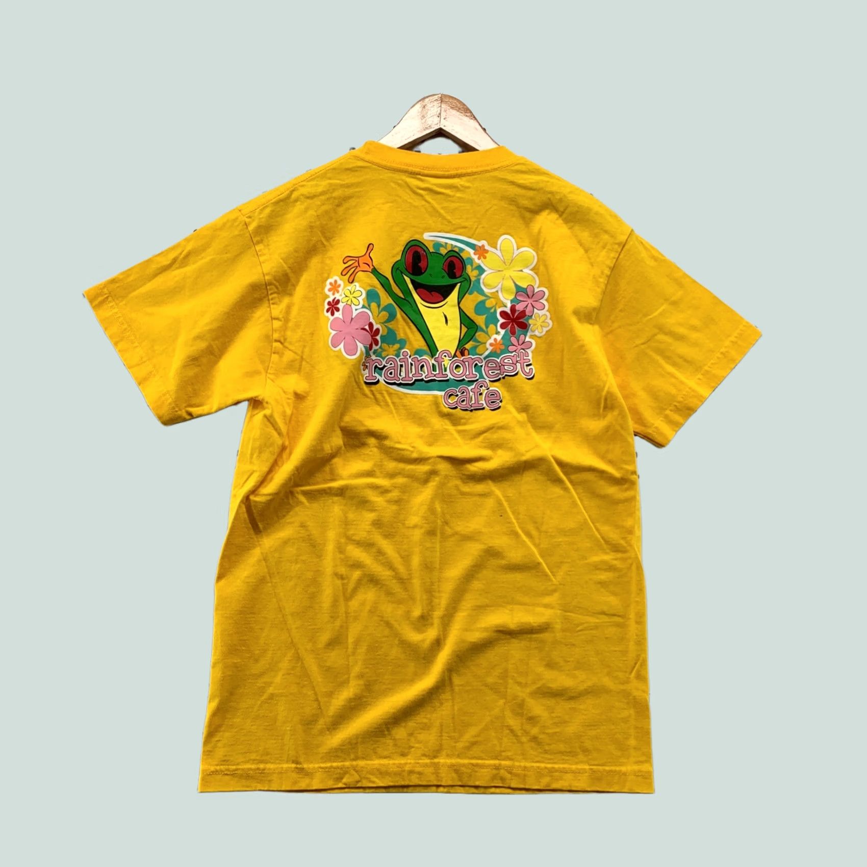 Vintage VINTAGE Rainforest Cafe Shirt Mens M Yellow Gecko Frog Floral 90s Graphic Size US M / EU 48-50 / 2 - 1 Thumbnail