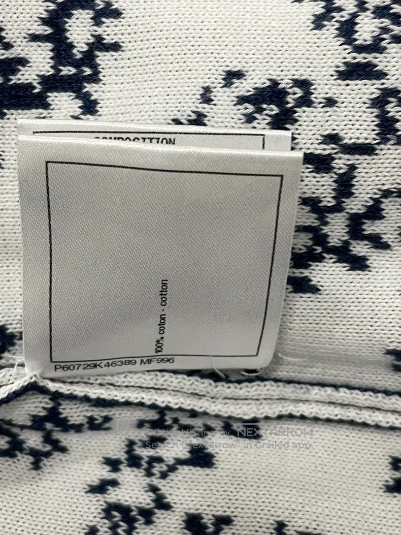 Other Chanel Blue and white colour block printed logo cardigan c Size XS / US 0-2 / IT 36-38 - 7 Thumbnail