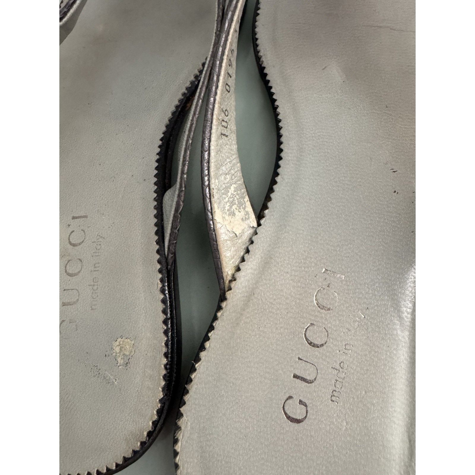 Gucci Vintage 90’s Y2K Gucci Strappy Thong Sandal Flats Size US 6.5 / IT 36.5 - 6 Thumbnail