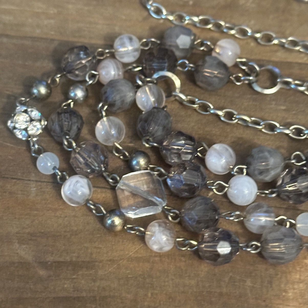 Other Long layered Smokey quartz bead necklace Size ONE SIZE - 4 Thumbnail