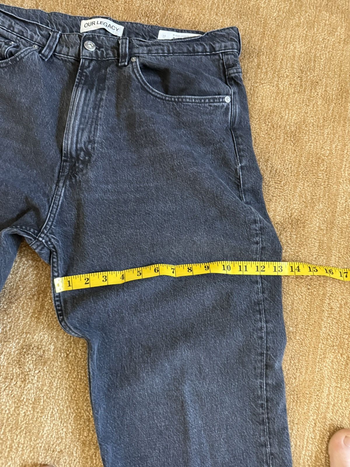 Our Legacy Our Legacy Third Cut Super Gray Wash - Like New Size US 34 / EU 50 - 3 Thumbnail