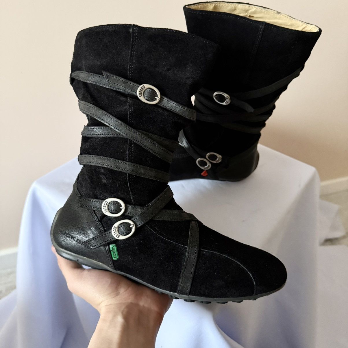Dirk Bikkembergs Punk Kickers Straps Boxing Biker Boots Bikkembergs Ash Vibe Size US 8 / IT 38 - 4 Thumbnail