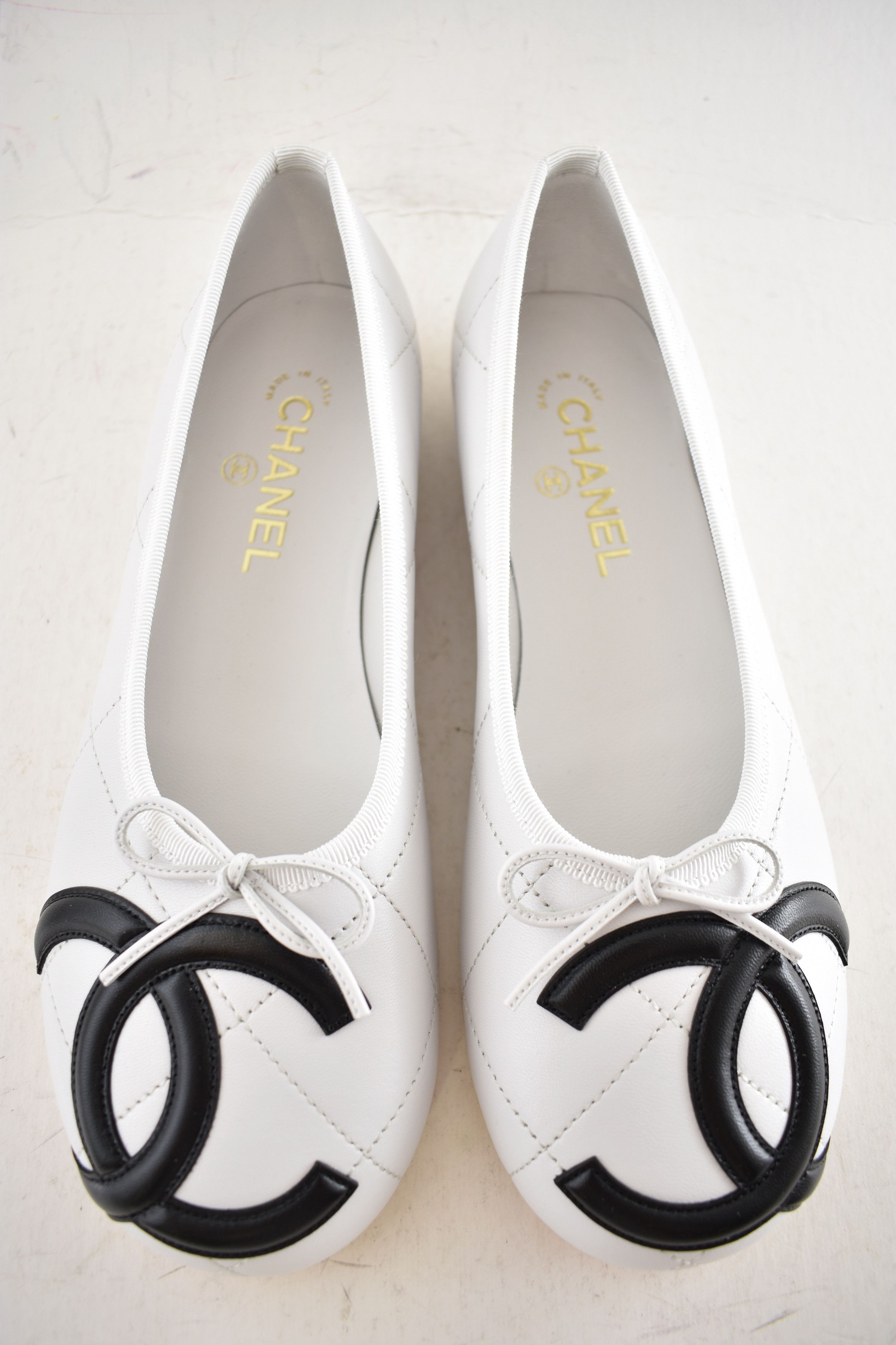 Chanel 26M Coco Beach Cambon Black Logo Ballet Ballerina Flat 39 Size US 9 / IT 39 - 3 Thumbnail