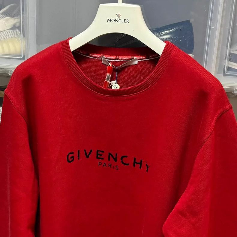 Givenchy Givenchy Givenchy Oversized Logo Sweatshirt in Red -2507 Size US S / EU 44-46 / 1 - 2 Thumbnail