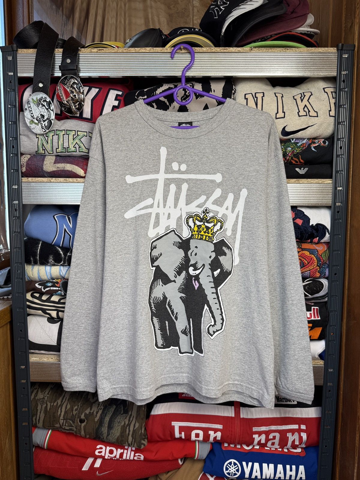 Stussy STUSSY ELEPHANT RARE VINTAGE T-SHIRT LONG SLEEVE Size US M / EU 48-50 / 2 - 1 Thumbnail