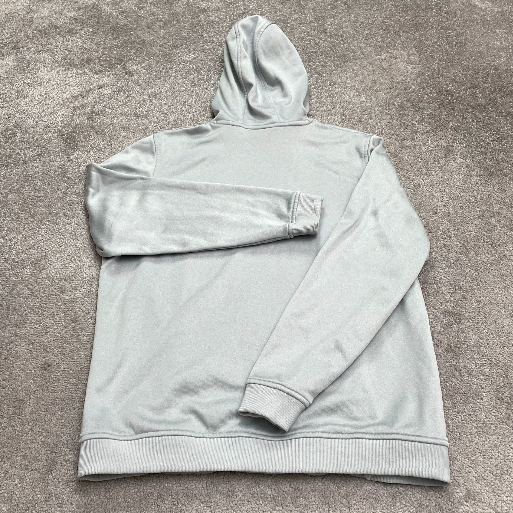 Under Armour Under Armour Coldgear Hoodie Sweatshirt Mens Large Gray Tech Fleece Loose Fit Hooded Sweatshirt Size US L / EU 52-54 / 3 - 2 Thumbnail