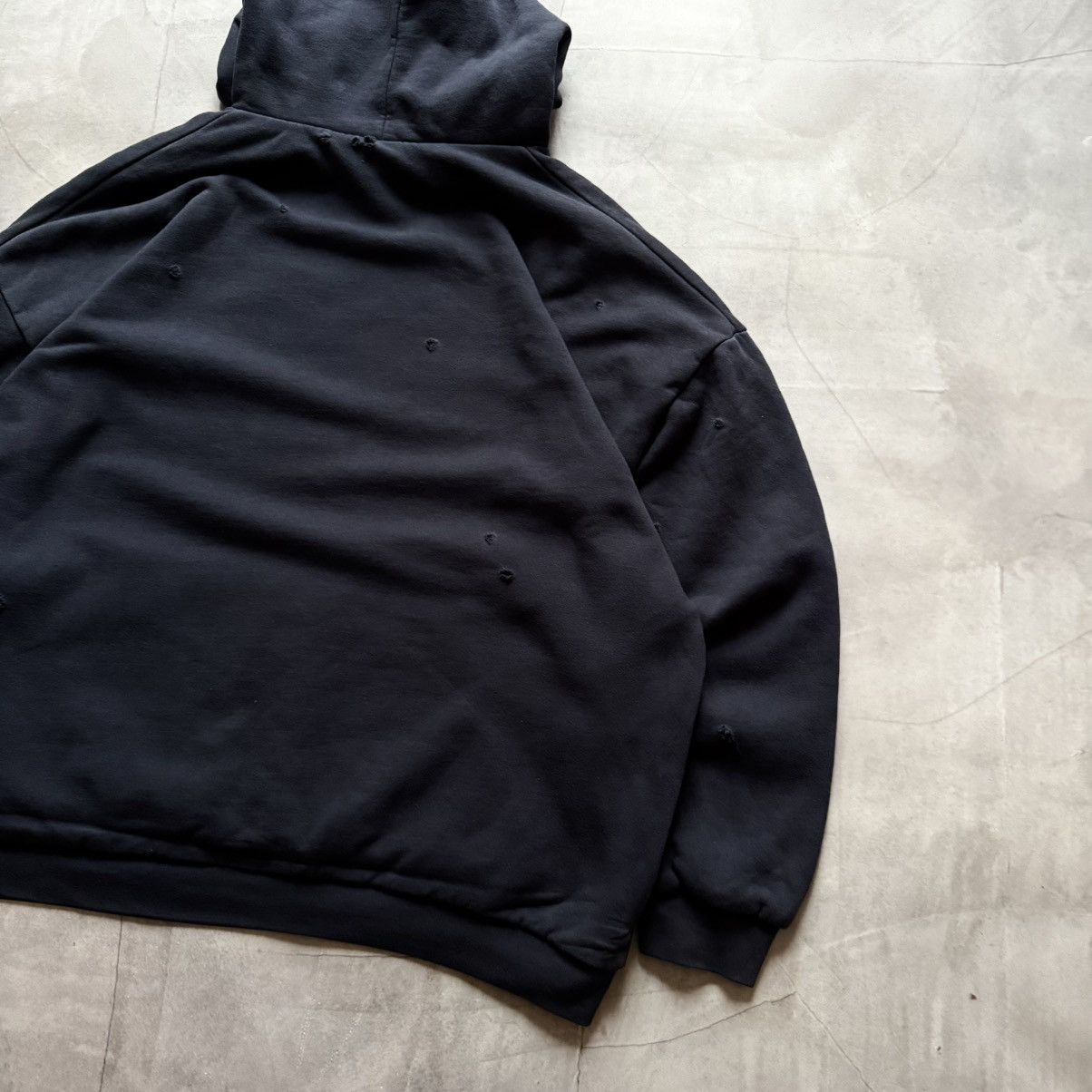 Yeezy Yeezy x Gap Oversize Navy Yzy Kanye West Distressed Hoodie Size US L / EU 52-54 / 3 - 6 Thumbnail
