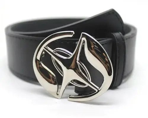 Japanese Brand × Leather Y2K 2000s chrome emblem PU Leather belt Size ONE SIZE - 1 Thumbnail
