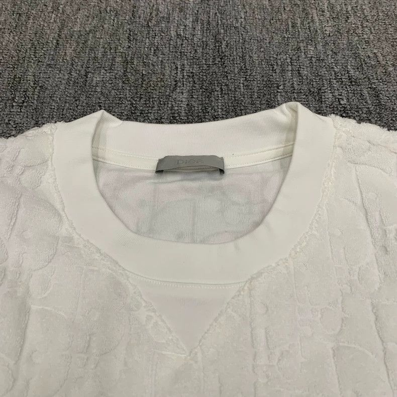 Dior Dior White Towel Print Short Sleeve Shirt Size US XL / EU 56 / 4 - 8 Thumbnail