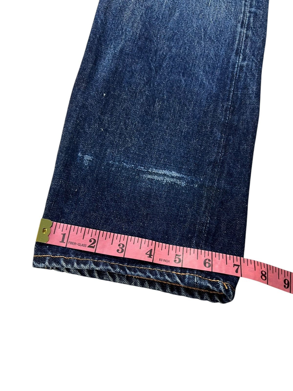 If Six Was Nine × Japanese Brand × Le Grande Bleu (L.G.B.) VINTAGE 90’S CANTON SELVEDGE DISTRESSED JEANS Size US 26 / EU 42 - 18 Thumbnail