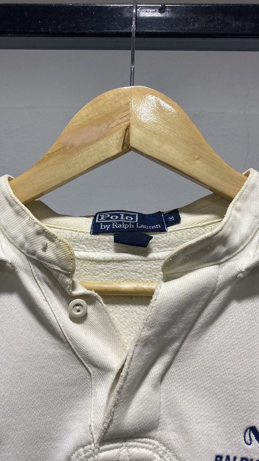 Designer × Polo Ralph Lauren × Vintage Polo Ralph Lauren Henley Hoodie Size US M / EU 48-50 / 2 - 4 Thumbnail