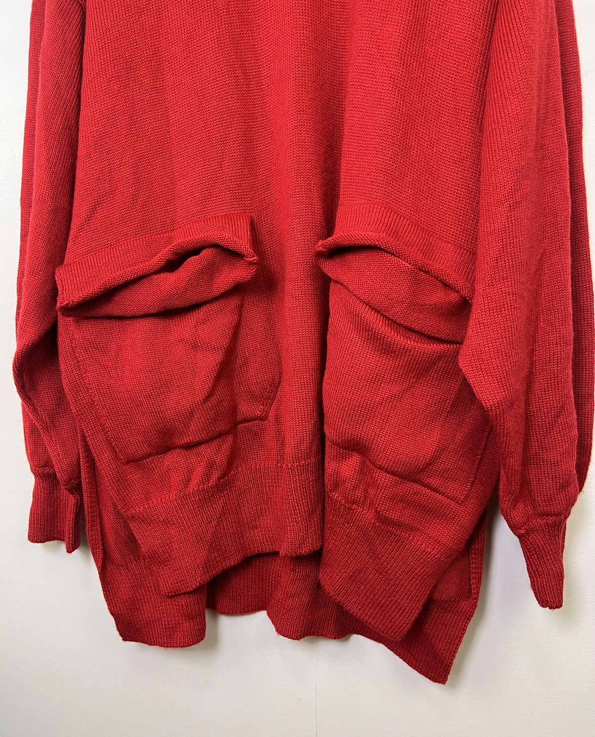 Yohji Yamamoto Y's by yohji yamamoto Y's Red Wool Blend Sweater Size US XL / EU 56 / 4 - 2 Thumbnail