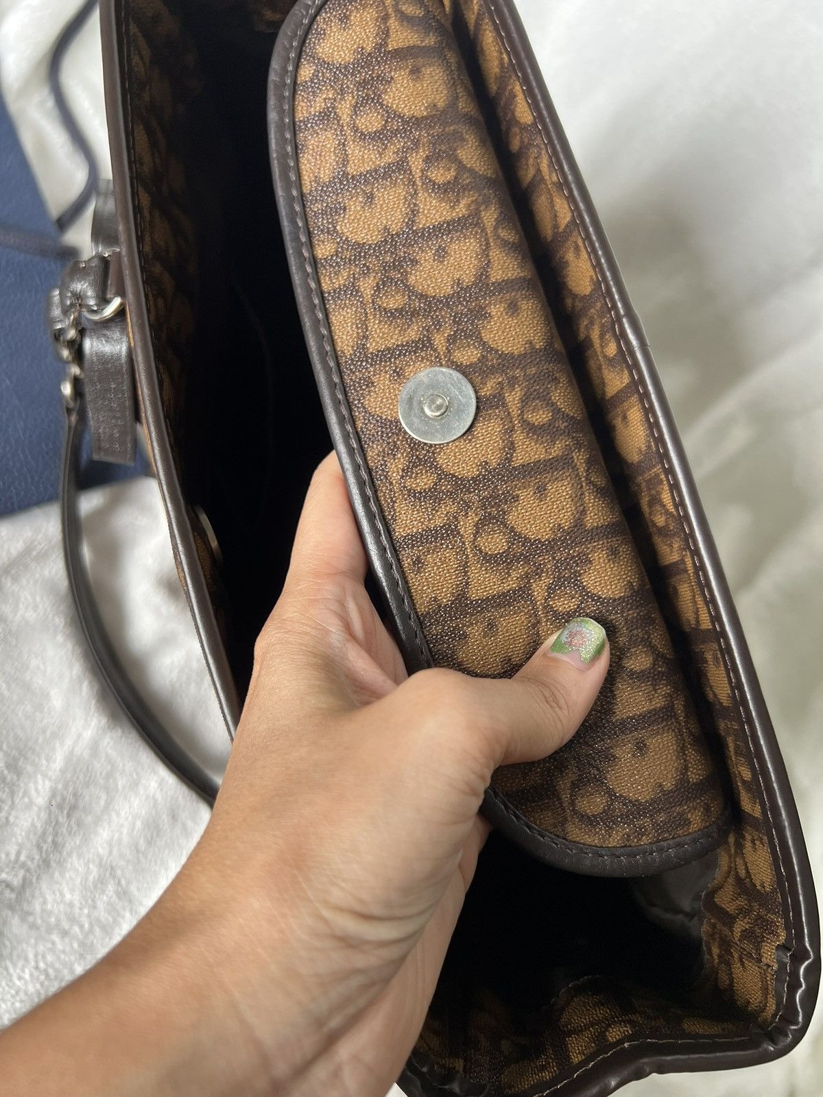 Dior Dior Trotter Brown Canvas Tote Bag Size ONE SIZE - 11 Thumbnail