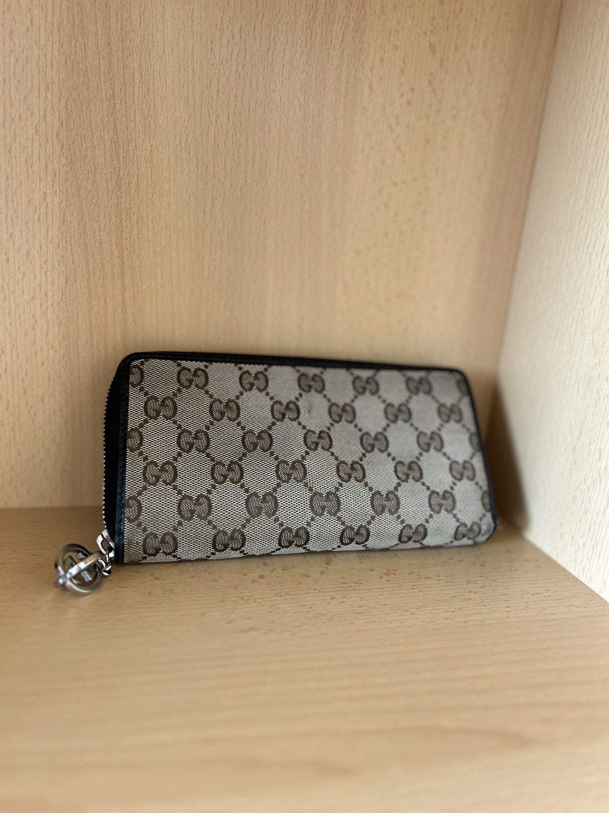 Gucci GUCCI GG Monogram Beige Wallet Checkbook Size ONE SIZE - 2 Thumbnail