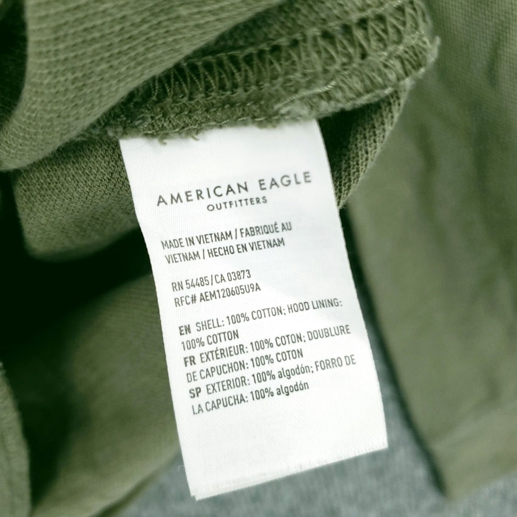 American Eagle Outfitters American Eagle Hoodie Mens XS Green Pullover Hooded Pocket Long Sleeves Standard Fit Size US XS / EU 42 / 0 - 4 Thumbnail