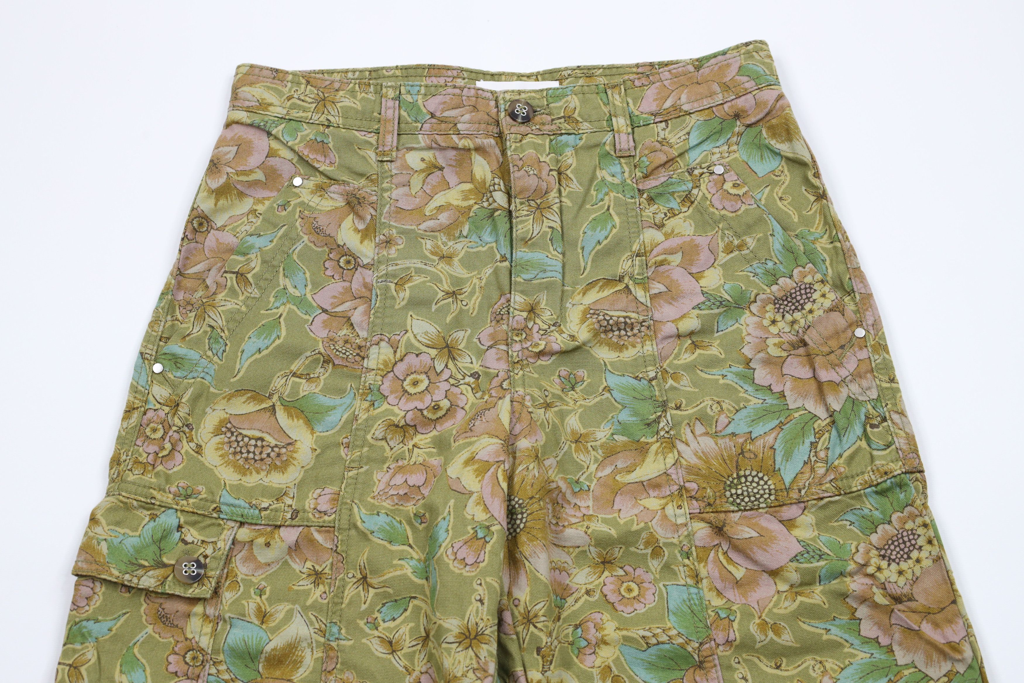 Anthropologie × Vintage Anthropologie All Over Print Cropped Balloon Cargo Pants Size 27" / US 4 / IT 40 - 2 Thumbnail