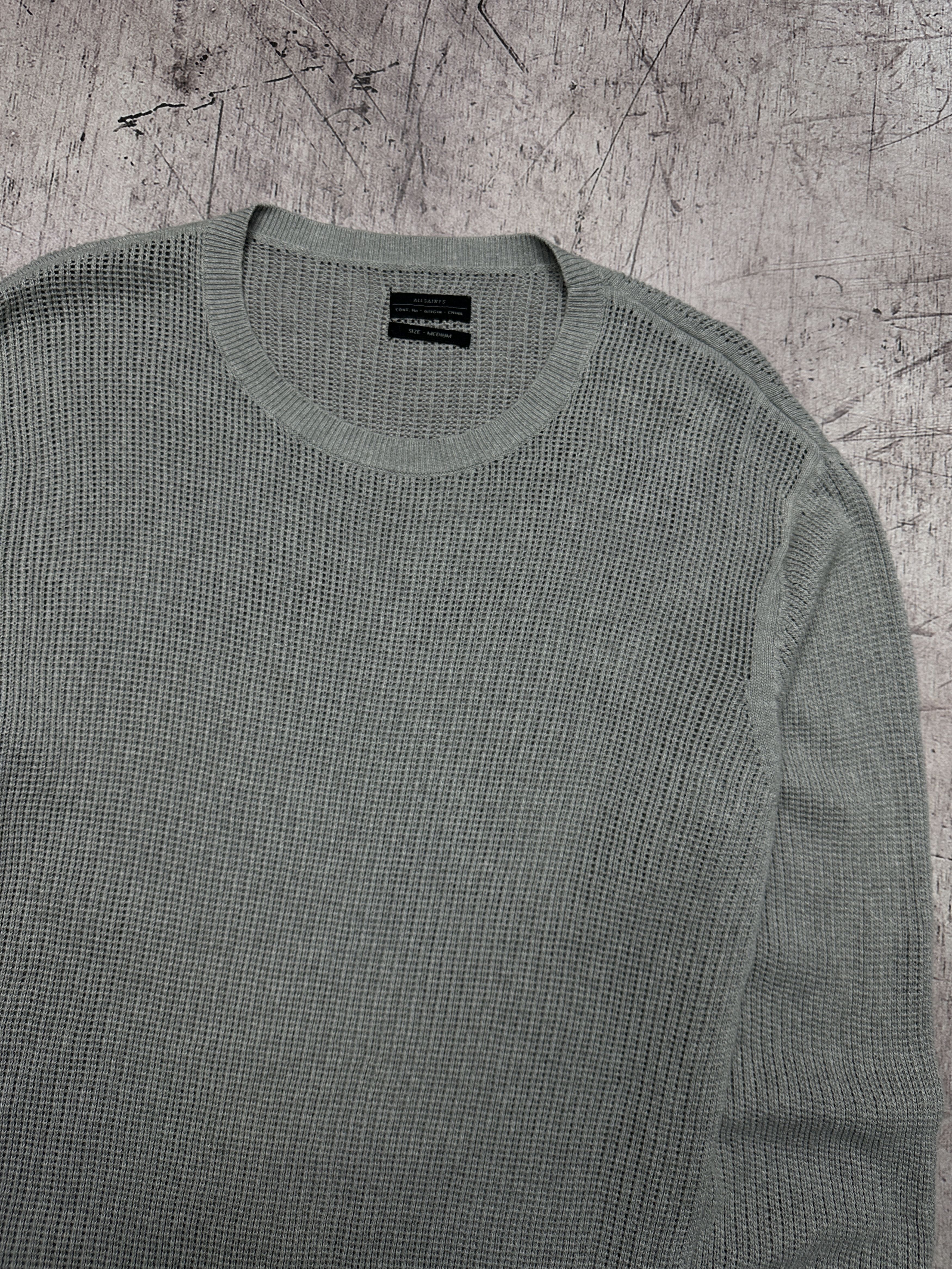 Allsaints Allsaint Vintage Mens Stafford Crew Neck Knit Sweater Size US M / EU 48-50 / 2 - 2 Thumbnail