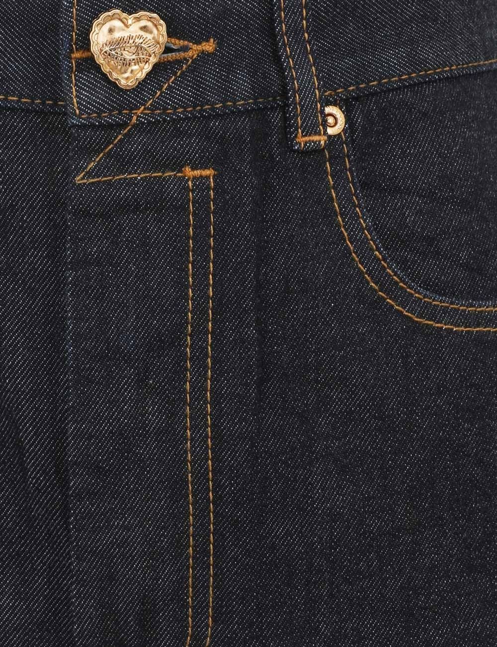 Zimmermann oc11z1025 Crush Straight Jeans in Blue Size 34" / US 12 / IT 48 - 6 Thumbnail