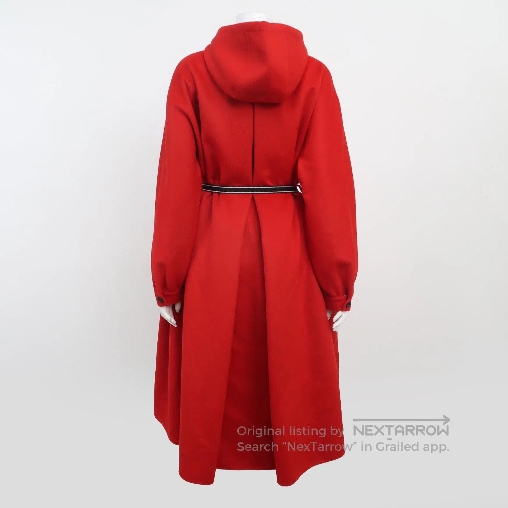 Prada Prada Red Wool Rabbit Fur Hooded Coat . Size US M / EU 48-50 / 2 - 2 Thumbnail