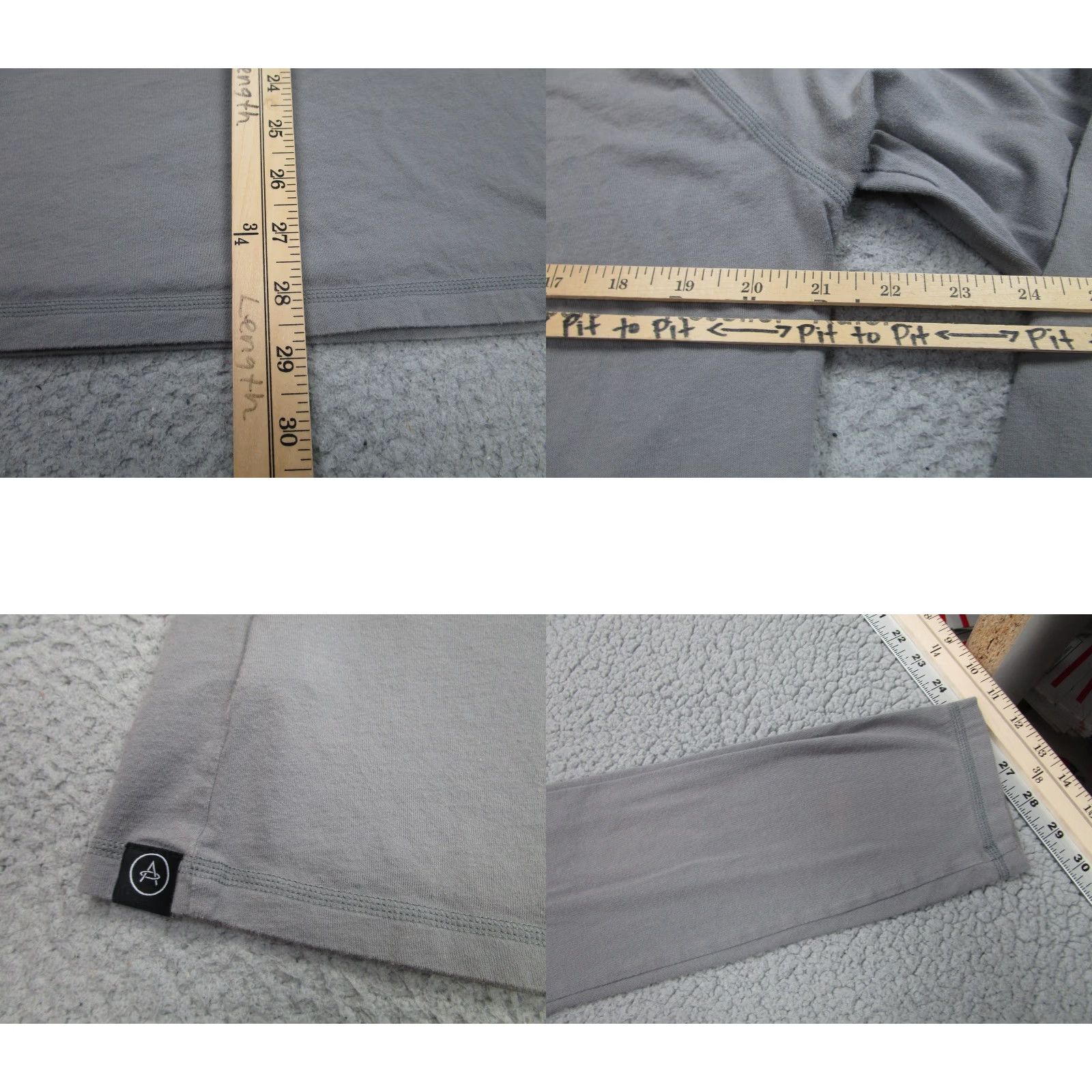 Vintage Aether Shirt Mens XL Gray Long Sleeve Supima Cotton Henley Tee Crewneck Casual Size US XL / EU 56 / 4 - 8 Thumbnail