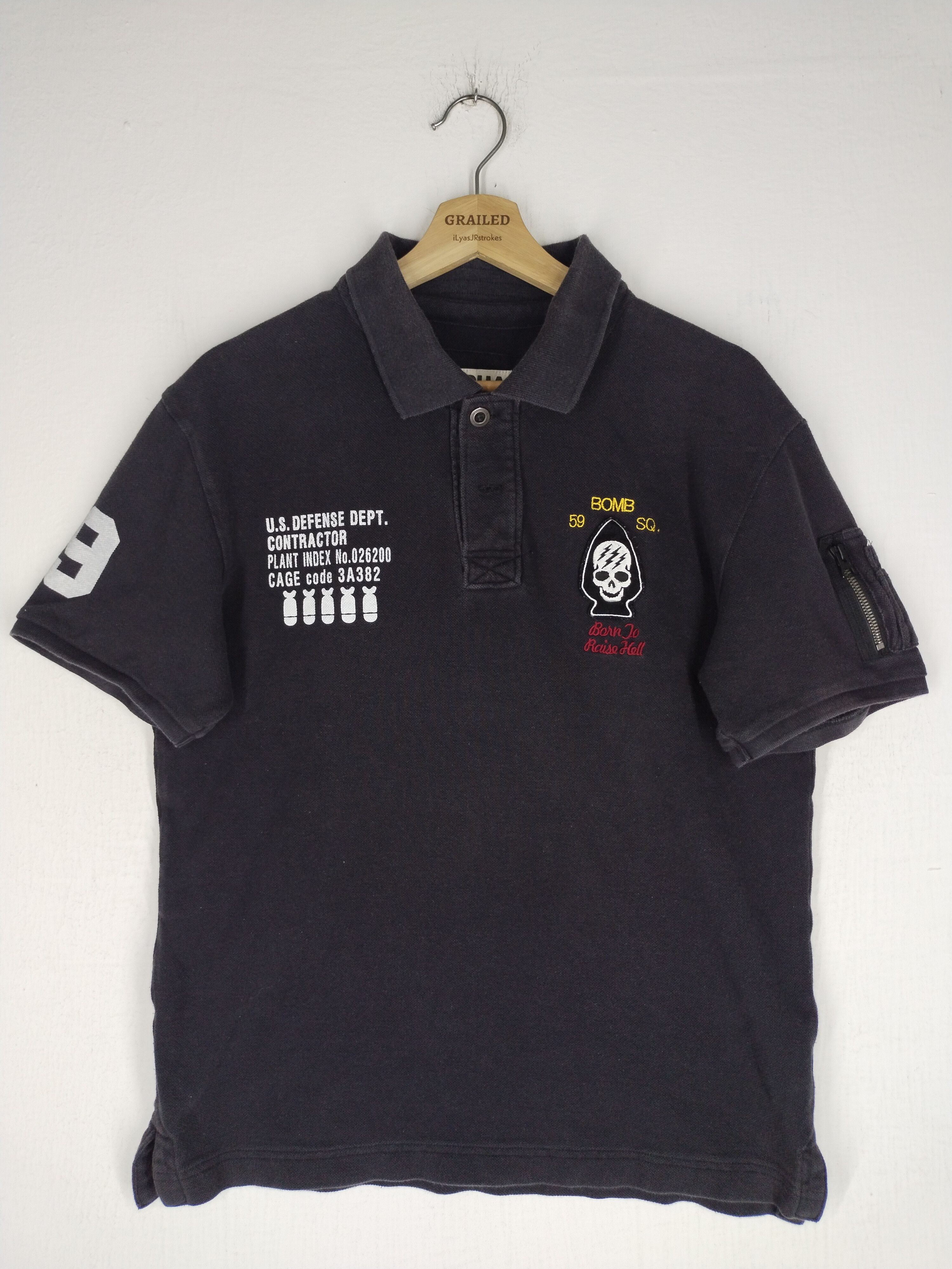 Alpha Industries Vintage Alpha Industries Collar Shirt Tee Size US M / EU 48-50 / 2 - 1 Thumbnail