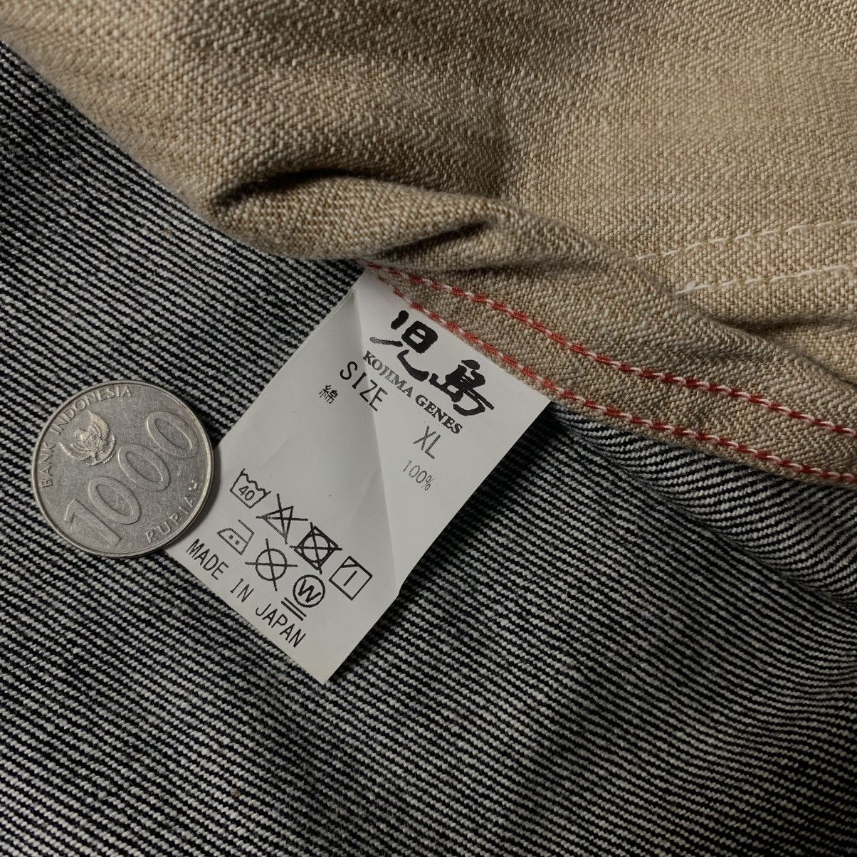 Japanesse Indigo Denim Colour Block Workshirt Kojima Genes
