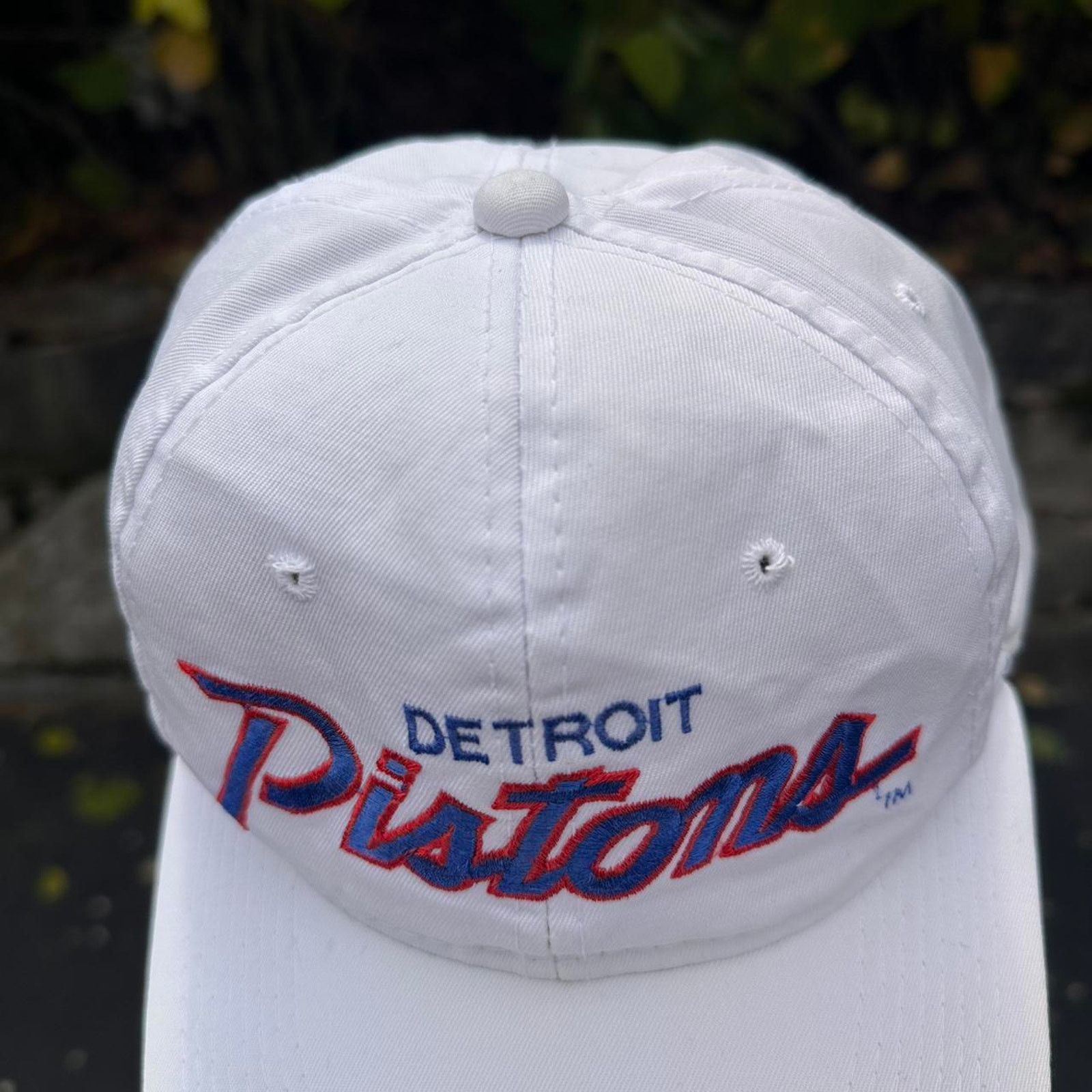 NBA × Vintage Vintage Detroit Pistons Script SnapBack Hat Size ONE SIZE - 5 Thumbnail