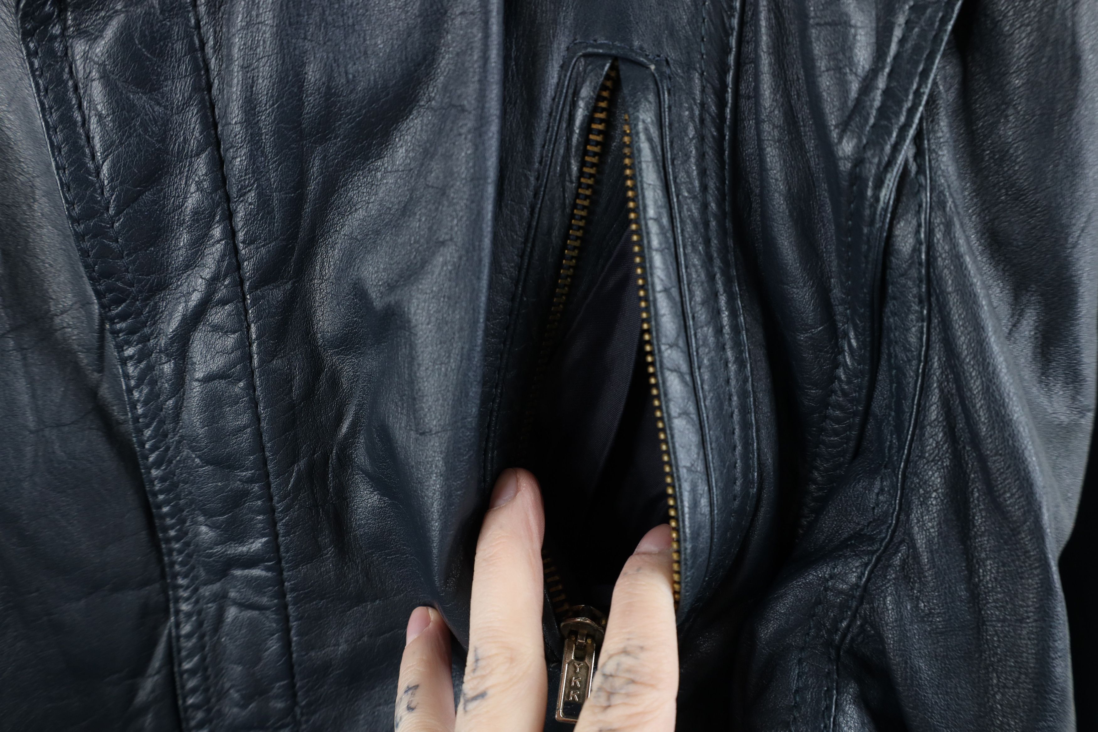 Vintage Vintage 80s 90s Streetwear Leather Buckle Strap Jacket Size M / US 6-8 / IT 42-44 - 6 Thumbnail