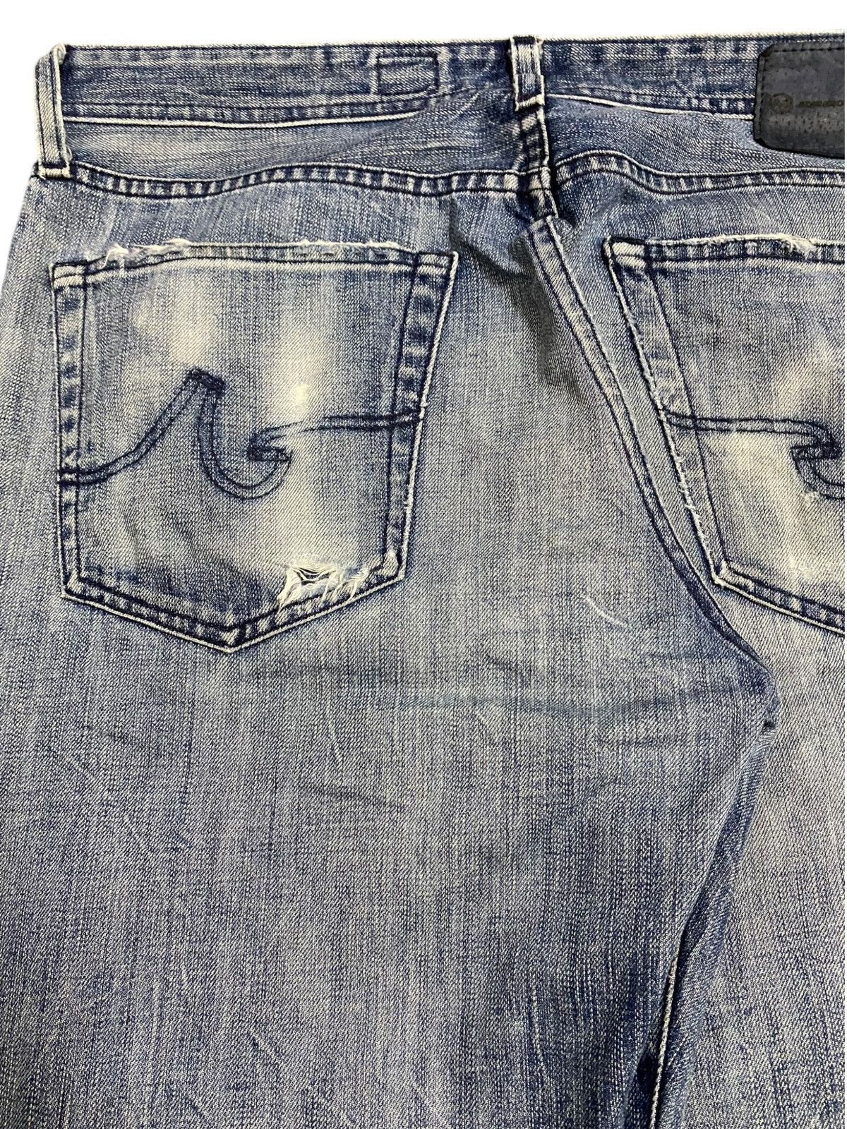 AG Adriano Goldschmied Vintage Adriano Goloschmieo Faded Distressed Loose Jeans Size US 36 / EU 52 - 9 Thumbnail