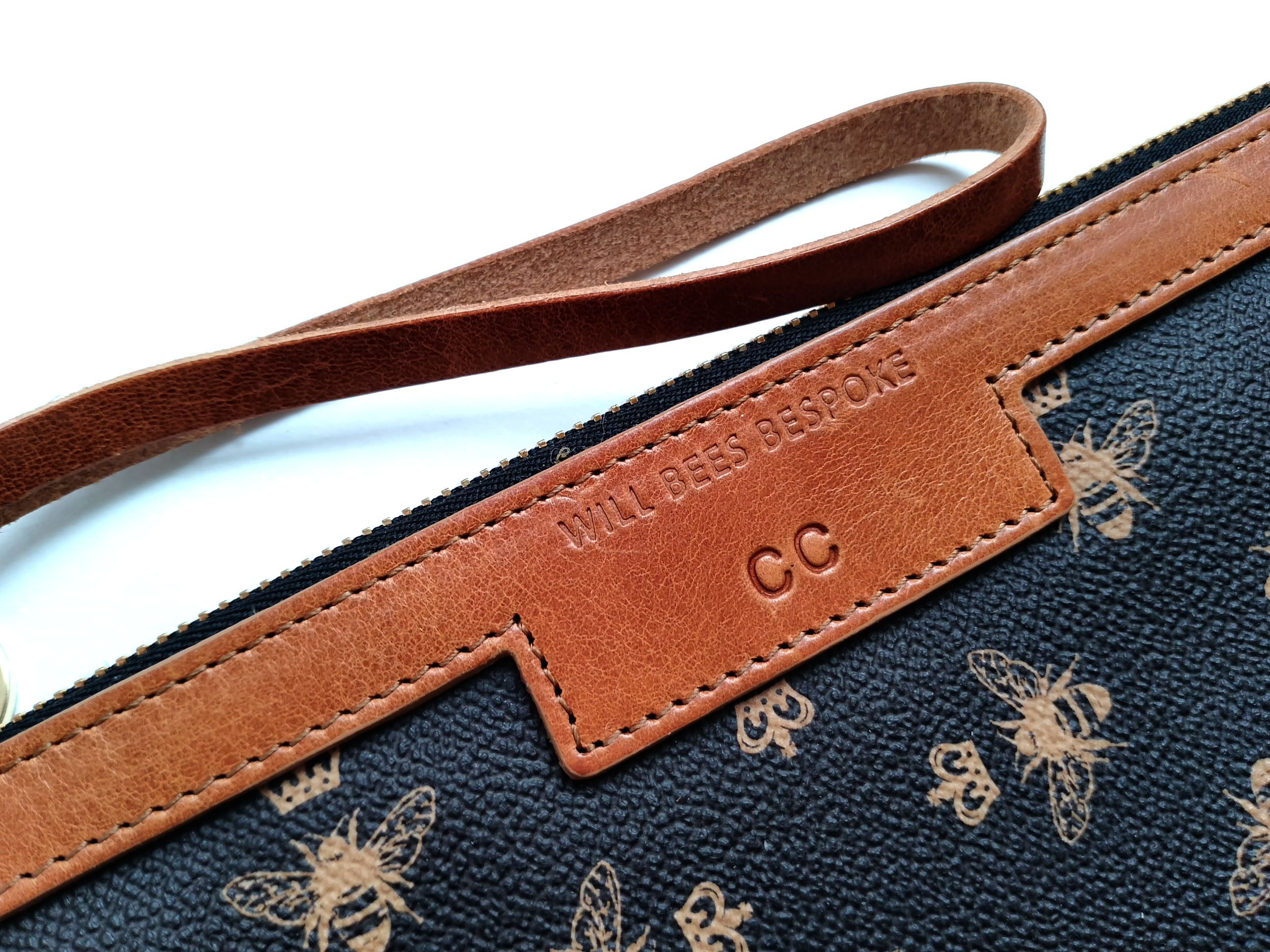 Other Will Bees Bespoke Clutch Bag, Bee Print, Personalized Size ONE SIZE - 4 Thumbnail