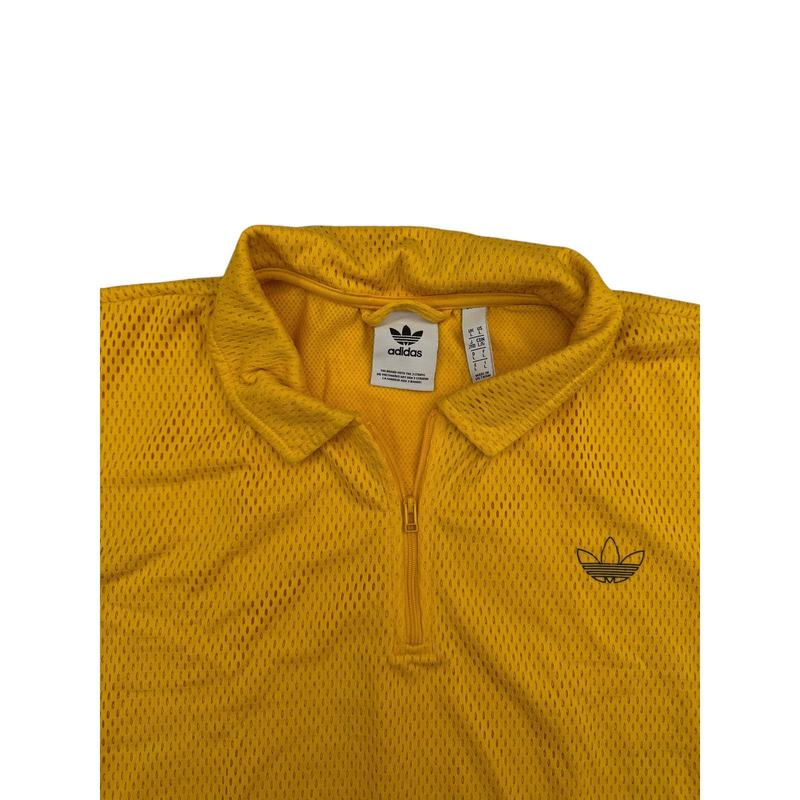 Adidas Adida Yellow with Black Stripes Athletic Jersey Polo Large Size US L / EU 52-54 / 3 - 2 Thumbnail
