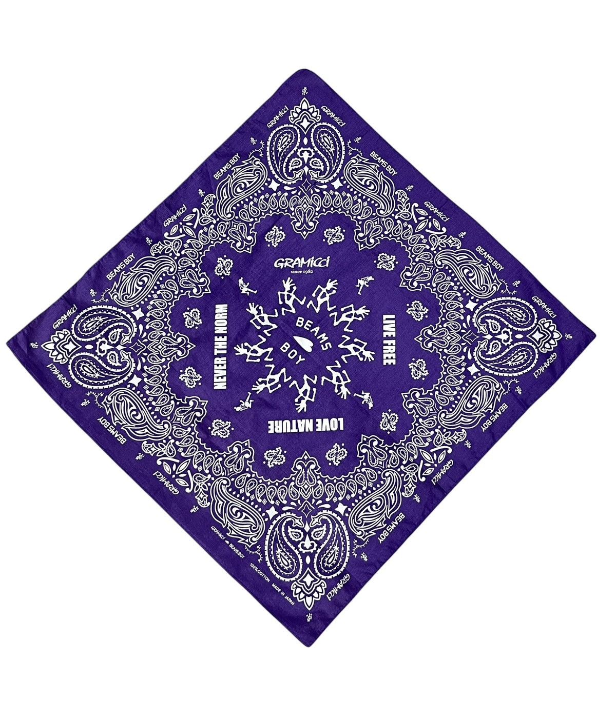 Gramicci Ultra RARE! Vtg Gramicci x Beams Boy Paisley Bandana Japan Size ONE SIZE - 2 Thumbnail