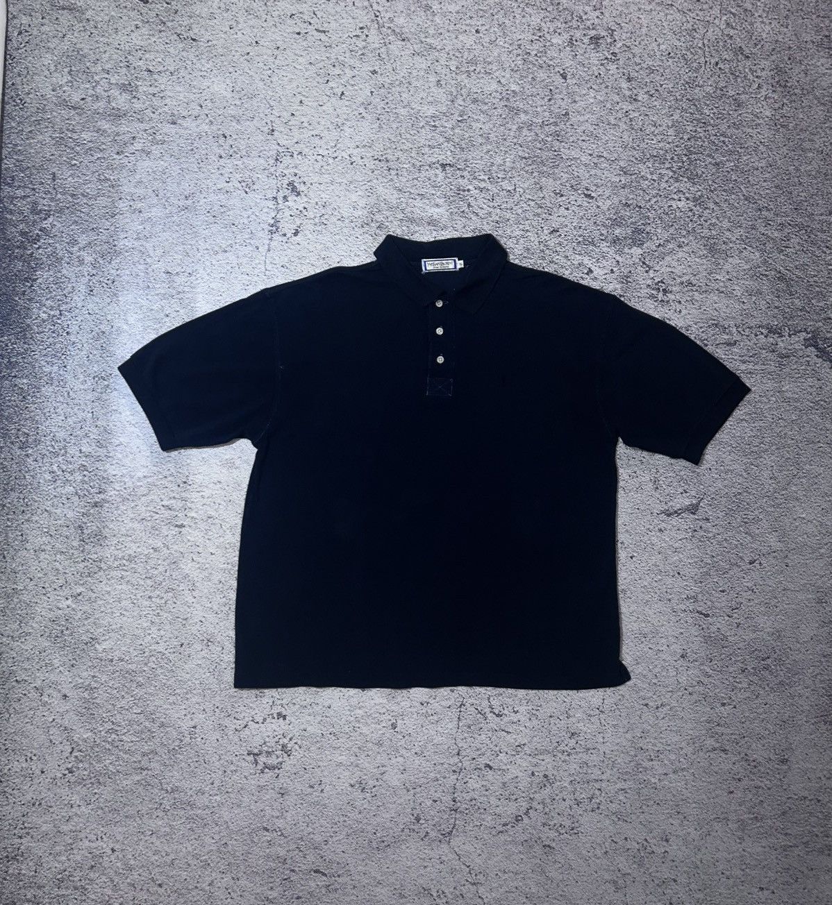 Yves Saint Laurent Yves Saint Laurent Pour Homme Polo Shirt Black Oldmoney Size US XL / EU 56 / 4 - 3 Thumbnail