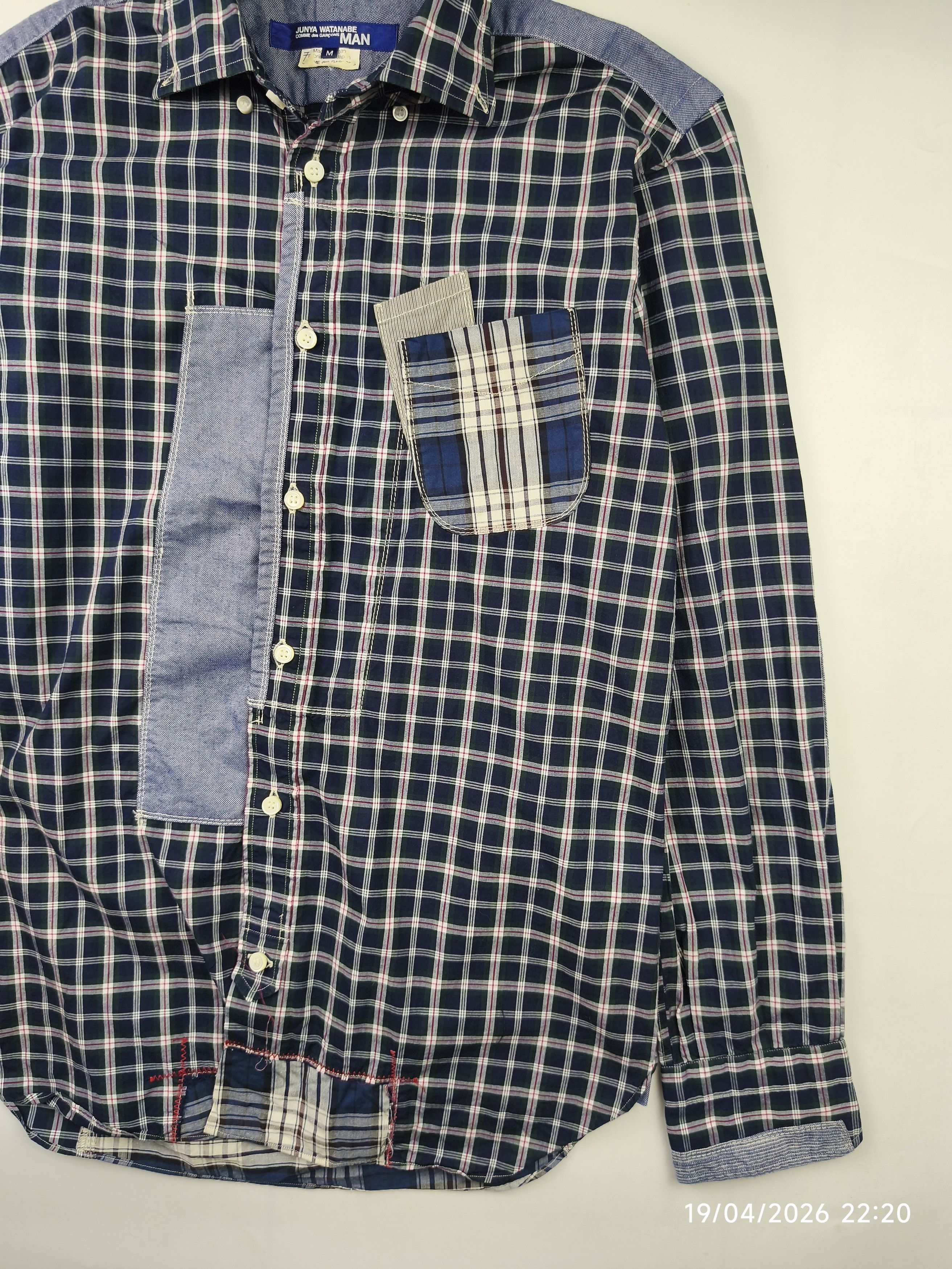 Junya Watanabe Junya watanabe x cdg patchwork shirt Size US M / EU 48-50 / 2 - 5 Thumbnail
