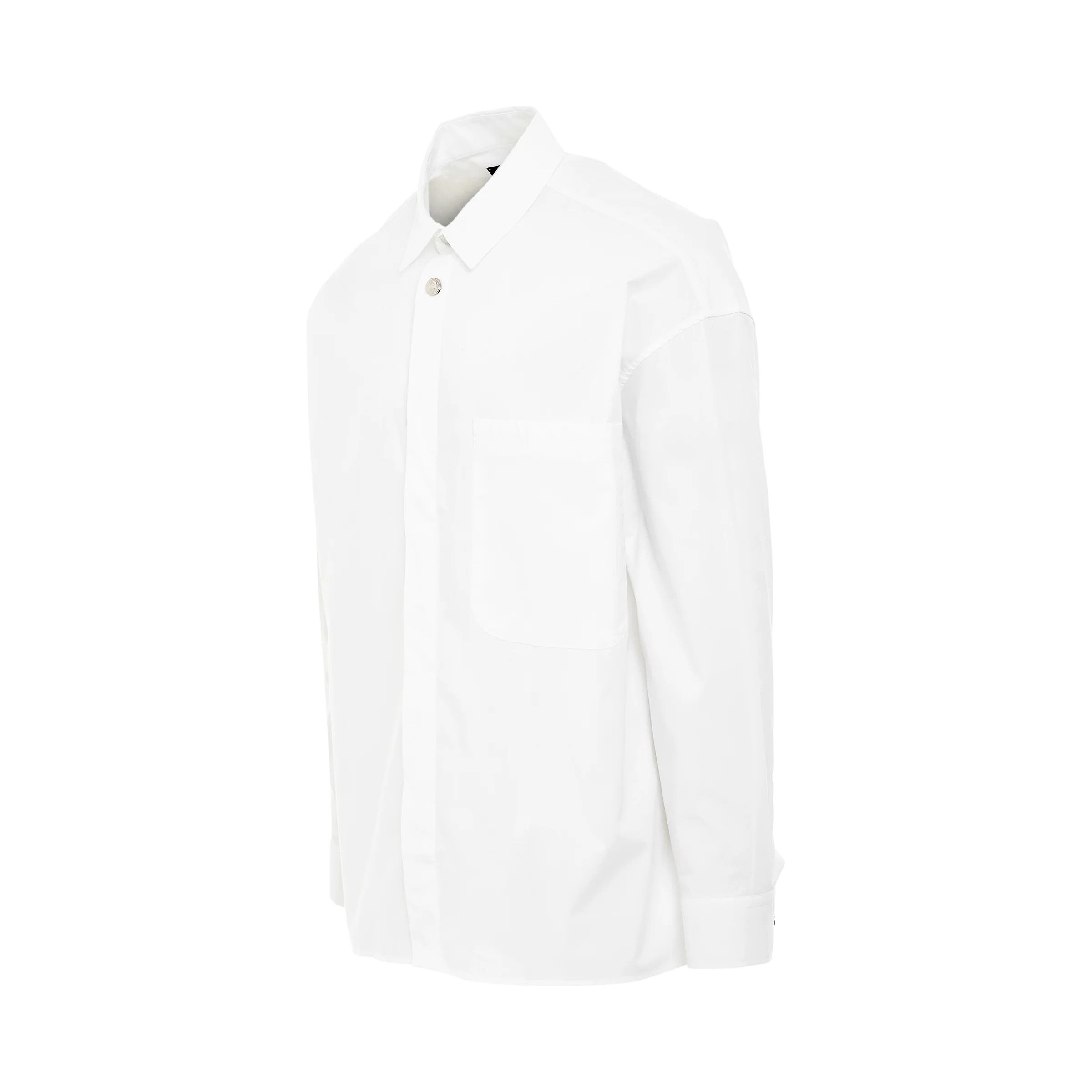 Jacquemus o1mris0824 Longue Shirt in White Size US L / EU 52-54 / 3 - 2 Thumbnail