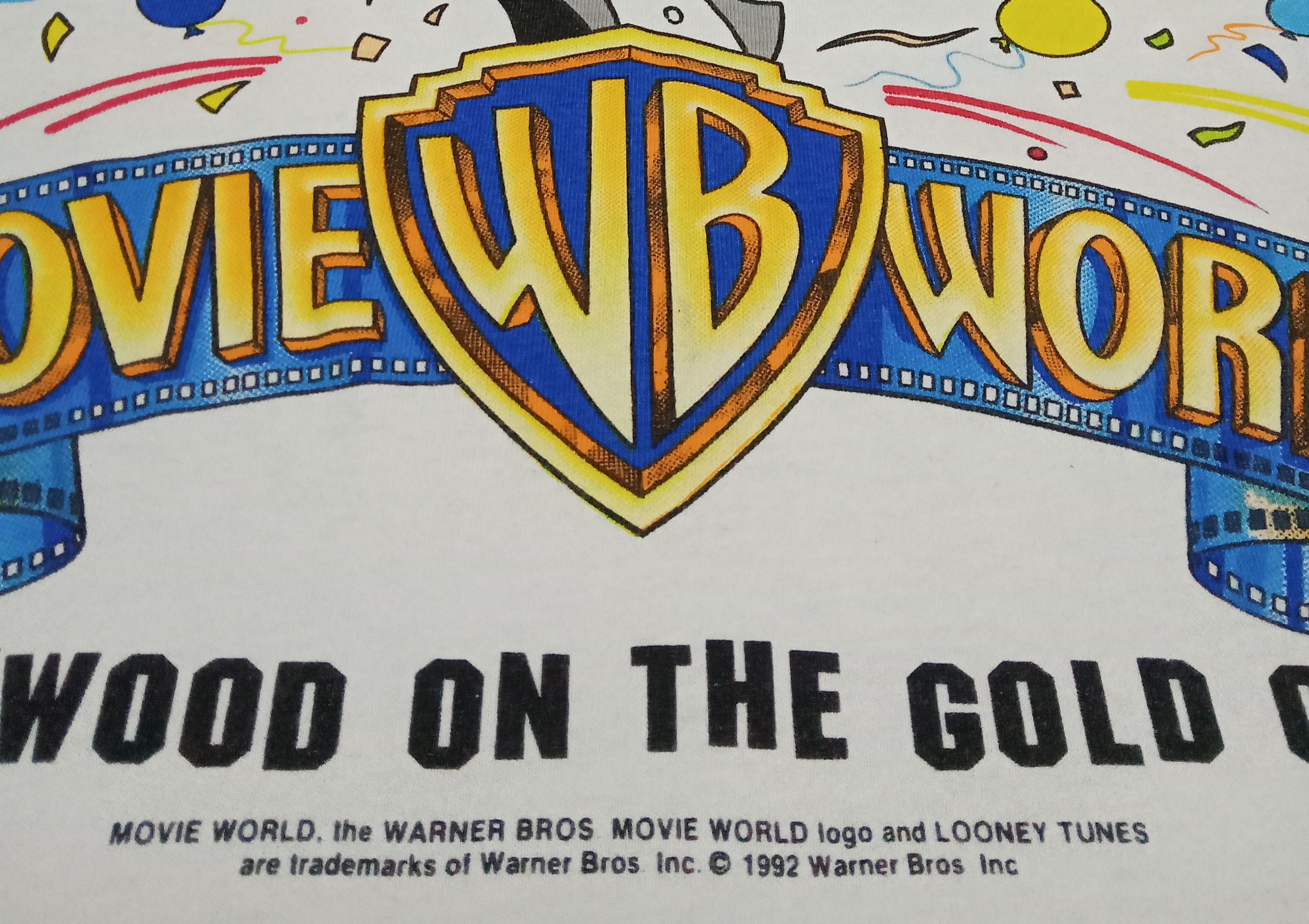 Vintage WB Movie World Bugs Bunny 1992 T Shirt