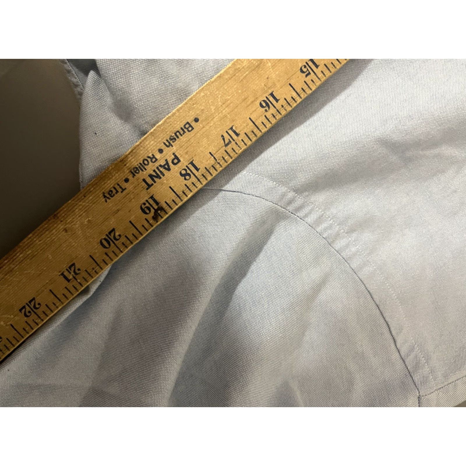 Vintage VINTAGE L.L. Bean Men’s Button-Up Shirt Club USA Blue Solid Cotton Blend 14 US Made In USA Clothing Shirt Size US S / EU 44-46 / 1 - 5 Thumbnail
