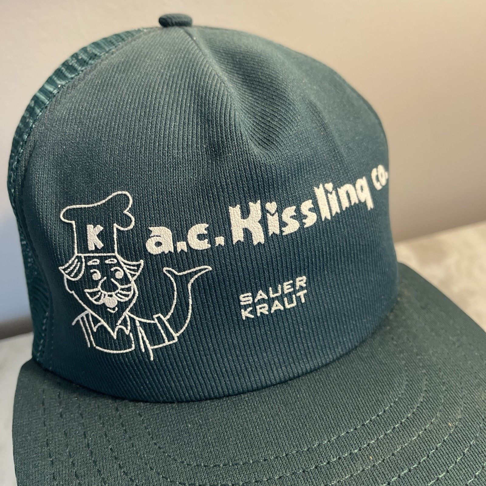 Cintas Vtg A.C. Kissling co. sauer kraut trucker hat Foam Breakdown Size ONE SIZE - 2 Thumbnail