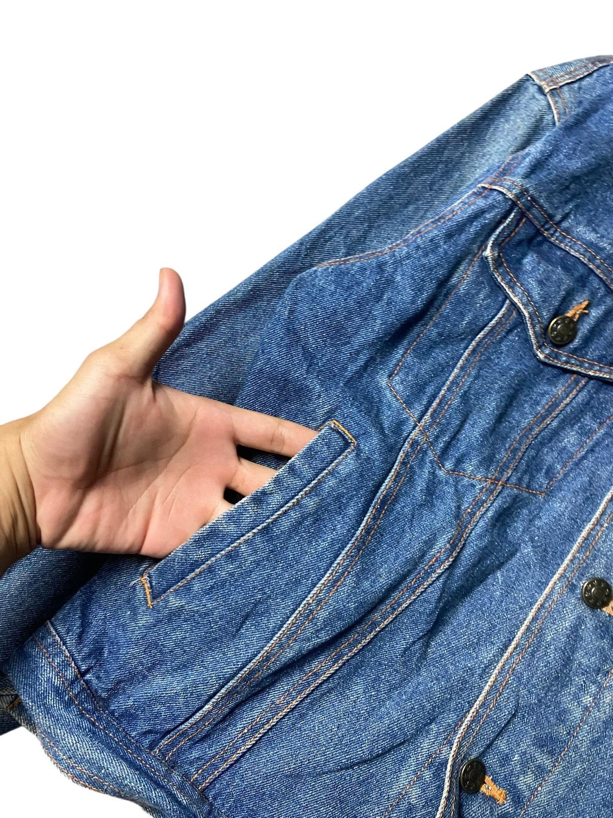 Japanese Brand Turkey Bear Relaxed Fit Denim Jeans Jacket (170) Size US XS / EU 42 / 0 - 2 Thumbnail