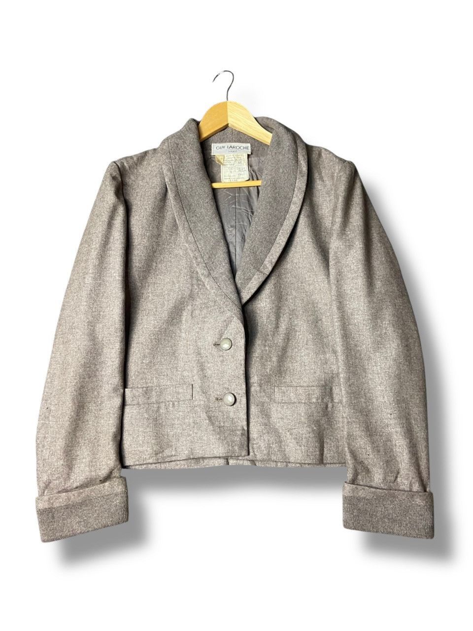 Guy Laroche Vintage Guy Laroche Couture Crop Blazer (151) Size US XXS / EU 40 - 1 Thumbnail