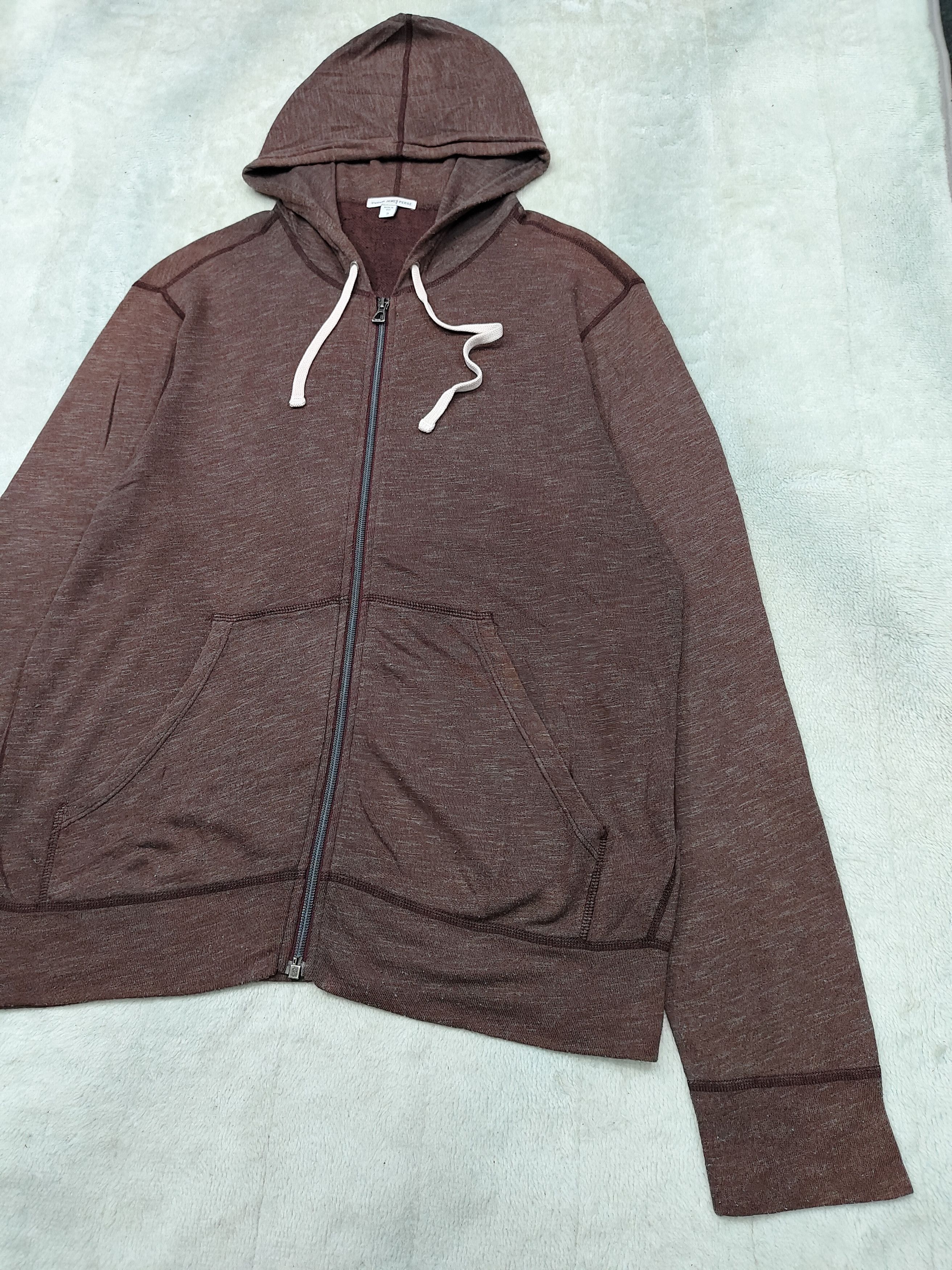 James Perse James Perse💥Garment Dye Brown Soft Zip Hoodie Size US M / EU 48-50 / 2 - 3 Thumbnail