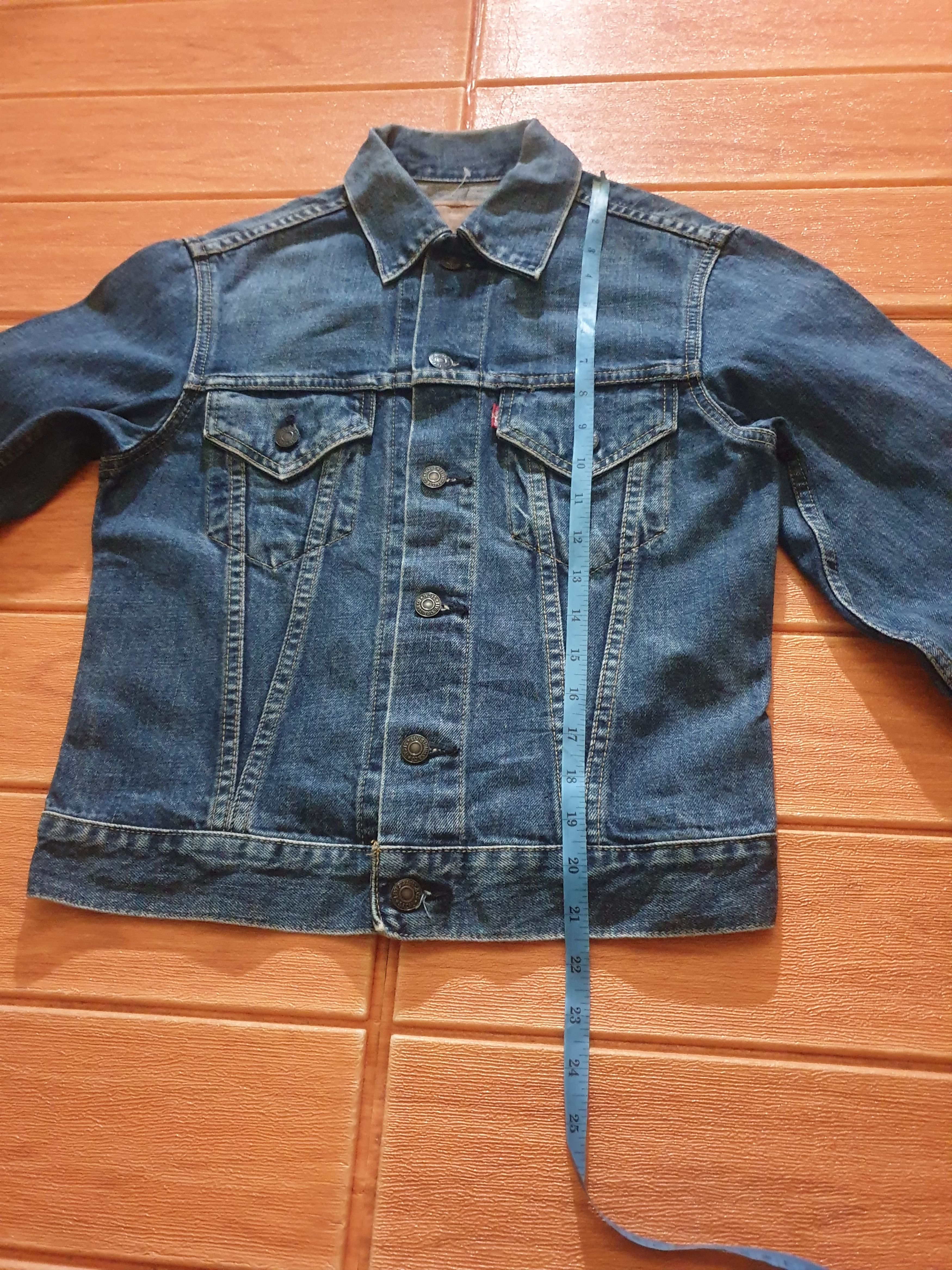 Levi's 💥Vintage Levis big E J22 denim Jacket Size US XS / EU 42 / 0 - 9 Thumbnail