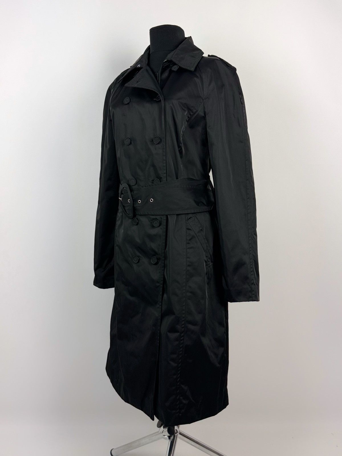 Escada Sport Escada Sport Double Breasted Trench Black Women’s Coat Size S / US 4 / IT 40 - 1 Thumbnail