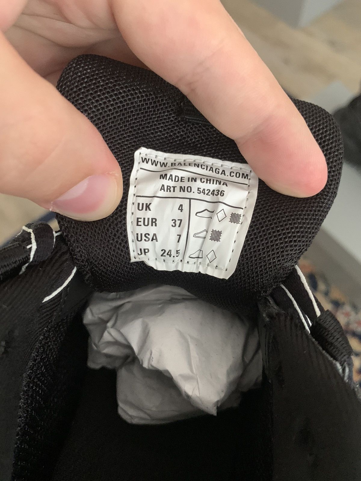 Balenciaga Balenciaga tracks black Size US 7 / IT 37 - 7 Thumbnail