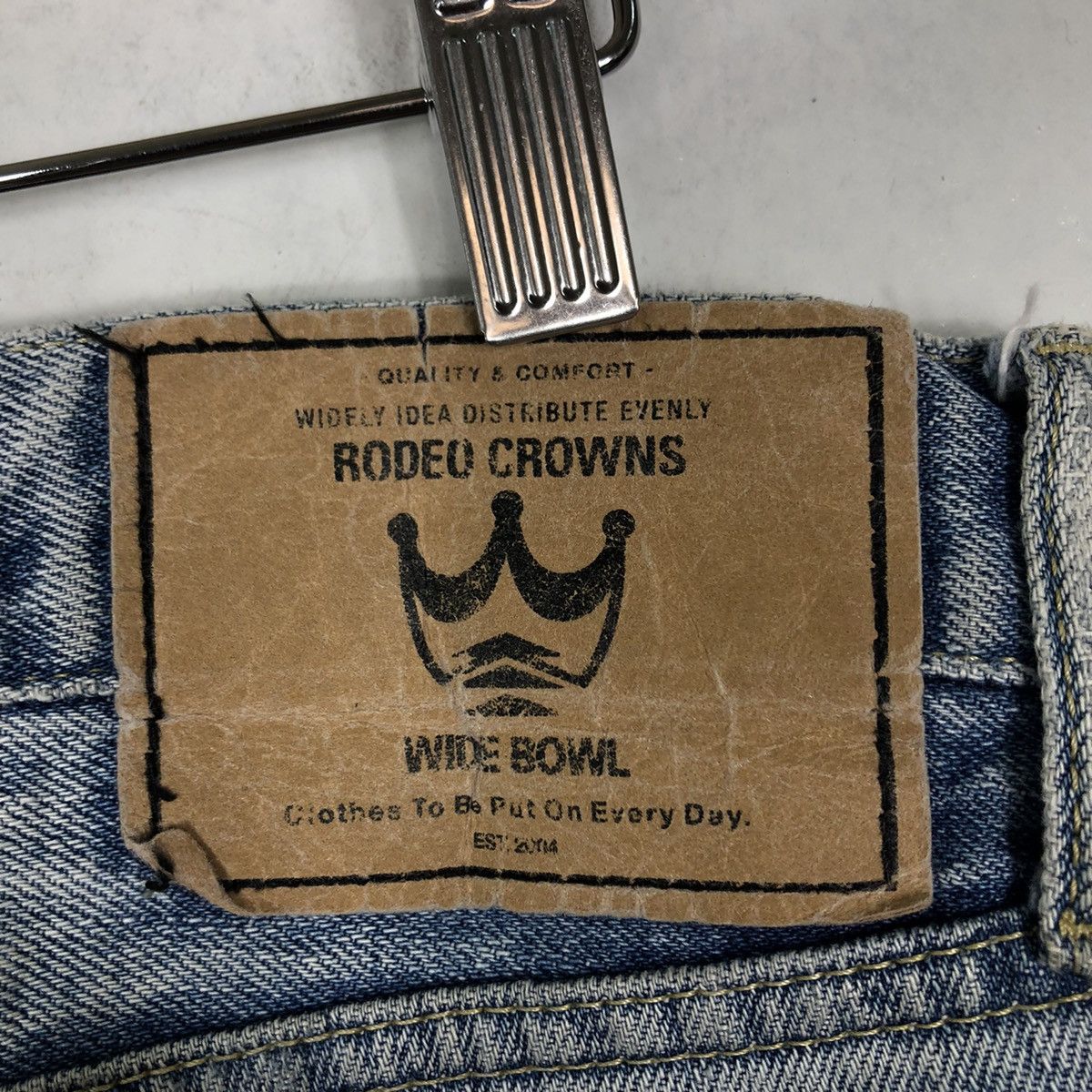 Japanese Brand 🔥VINTAGE RODEO CROWNS DISTRESSED JEANS PUNK DESIGN Size US 35 - 12 Thumbnail