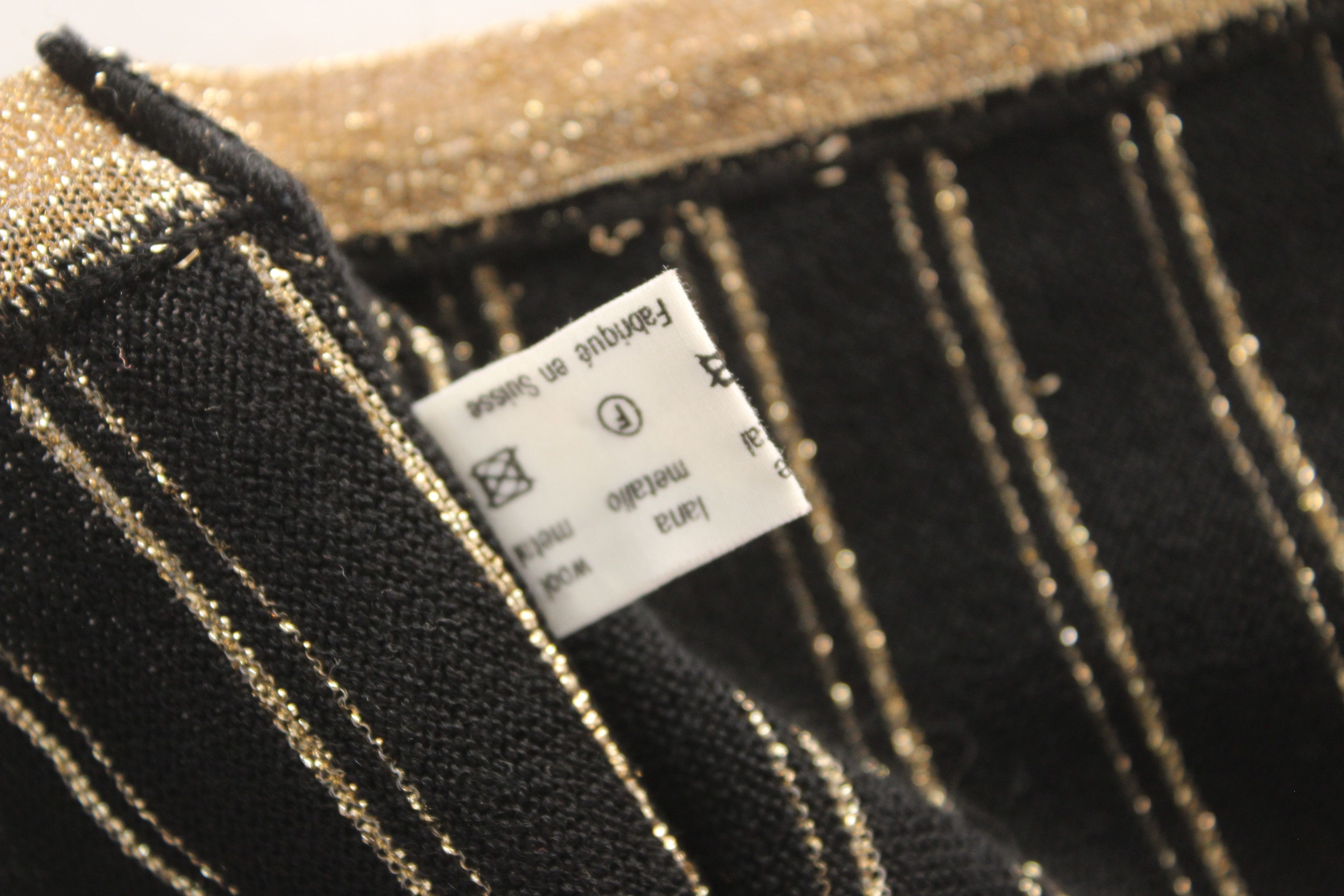 Zimmerli Zimmerli of Switzerland Silk Blend Striped Knit Vest Size L / US 10 / IT 46 - 13 Thumbnail