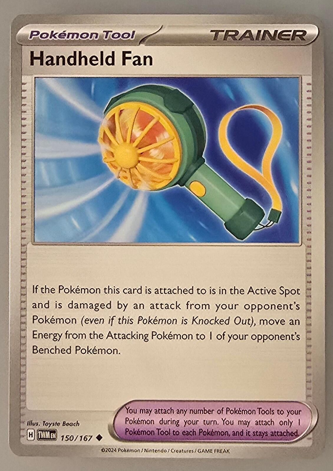 Pokemon Handheld Fan Trainer card from Twilight Masquerade Size ONE SIZE - 1 Thumbnail